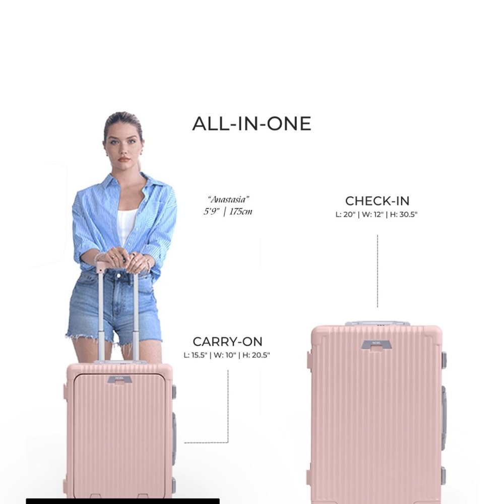 Nobl Award Winning All-in-one Carry-on, designed to be more than a rolling box.